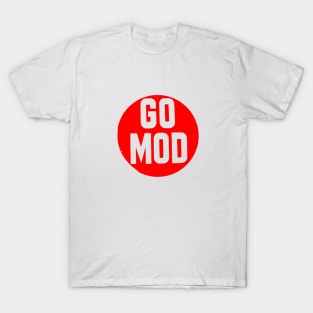 Lightly Distressed Go Mod Design T-Shirt